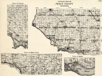 Pierce County Outline - Trenton, Maiden Rock, Isabelle, Wisconsin State Atlas 1930c